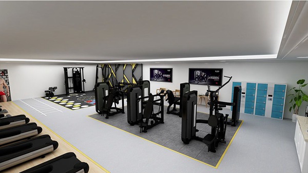 120平方健身房配置方案-广西suncitygroup太阳集团体育健身器材有限公司