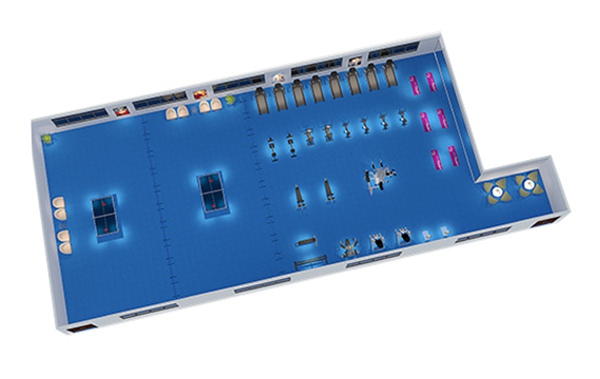 150平方健身房配置方案-广西suncitygroup太阳集团体育健身器材有限公司